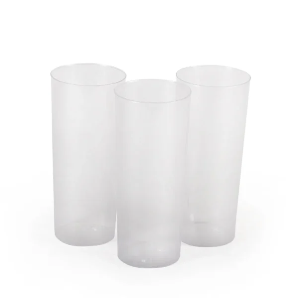 VASO TRAGO LARGO TRANSPARENTE 280CC X 10 U