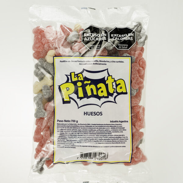 GOMITA PIÑATA HUESOS X 700 GR