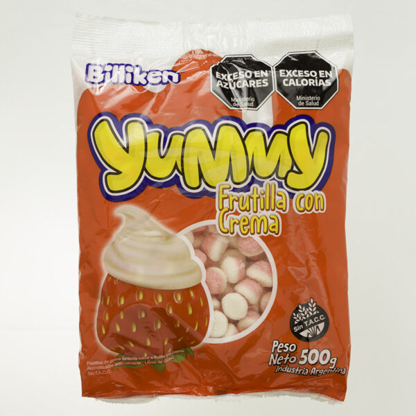 YUMMY FRUTILLA CON CREMA X 500 GR