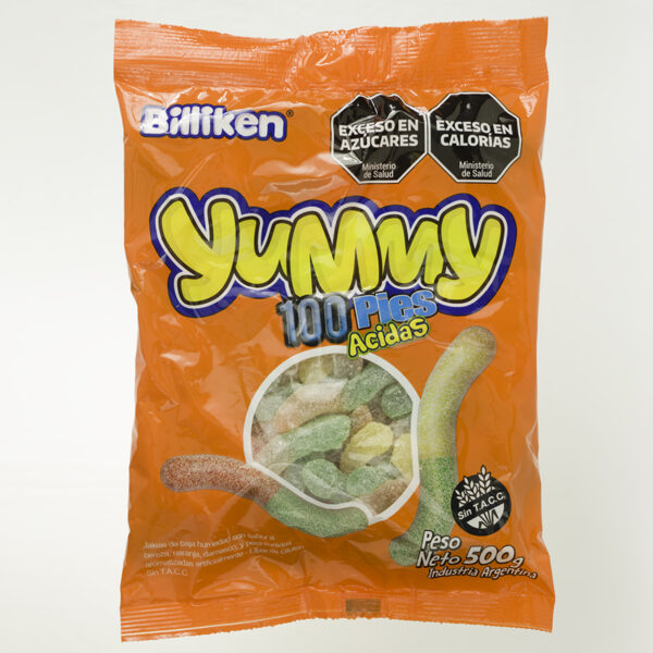 YUMMY CIENPIÉS ÁCIDA X 500 GR