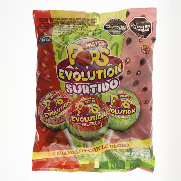 EVOLUTION SANDÍA FRUTILLA Y MANZANA  X 24 U X 432 GR