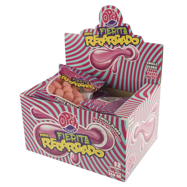 CHICLE FIERITA MINI RECARGADO TUTI FRUTI X 12 U X 30 GR