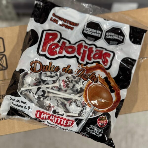 CHUPETÍN PELOTITA DULCE DE LECHE X 50 U