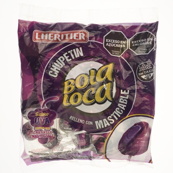 BOLA LOCA CON MASTICABLE UVA  X 24 U