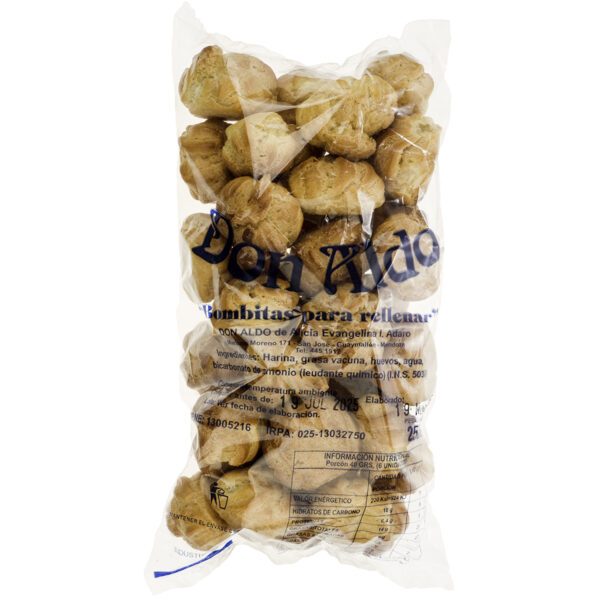 BOMBITAS PARA RELLENAR X 250 GR
