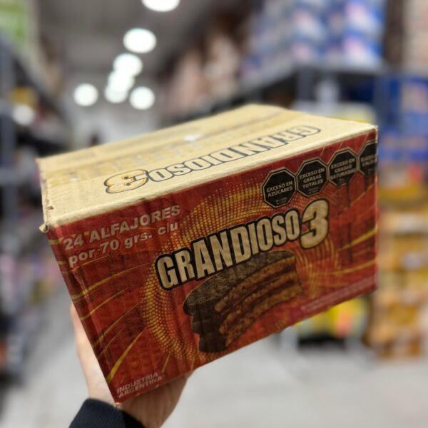 ALFAJOR TRIPLE NEGRO X 24 U GRANDIOSO