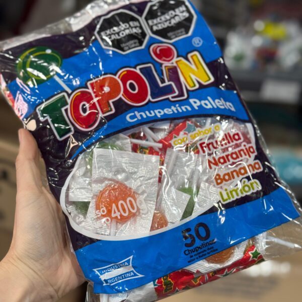 TOPOLIN PALETA VARIOS SABORES X 50 U