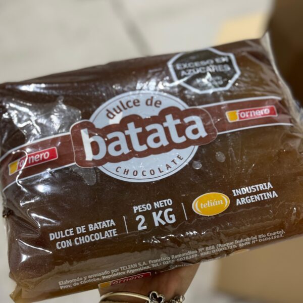 DULCE DE BATATA CON CHOCOLATE X 2KG