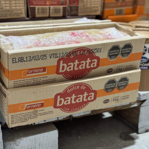 DULCE DE BATATA CON CEREZA X 5KG