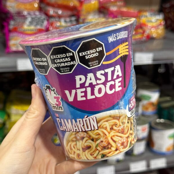 PASTAS VELOCES VASO SABOR CAMARON X 85 GR