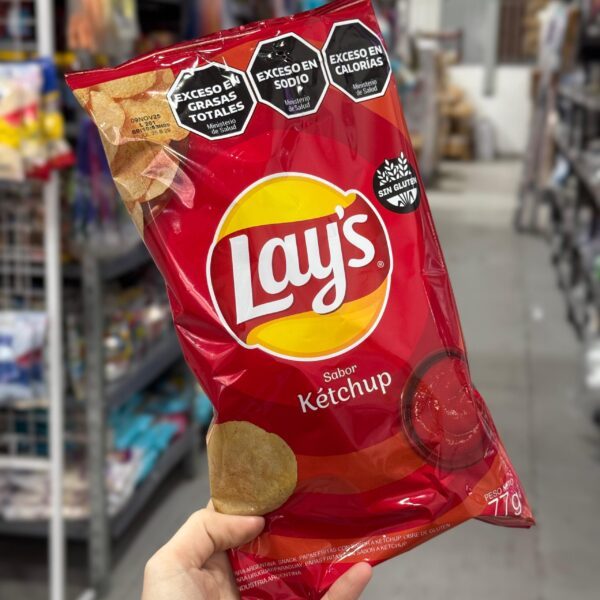 PAPAS LAYS KETCHUP X 77 GR