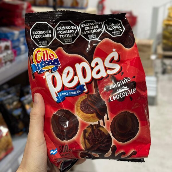 GALLETAS PEPAS BAÑADO DE CHOCOLATE X 300GR