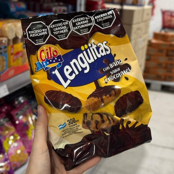 GALLETAS LENGUITAS BAÑO DE CHOCOLATE X 300GR