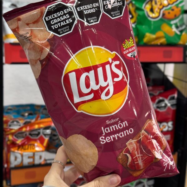 PAPAS LAYS JAMON SERRANO X 77 GR
