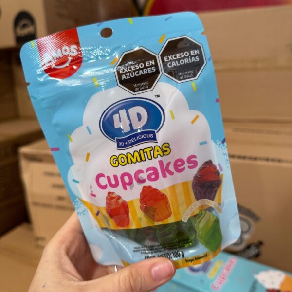 GOMITAS 4D AMOS CUPCAKES X 100 GR
