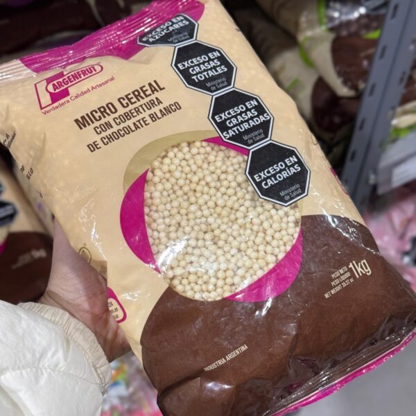 MICRO-CEREAL BAÑADO DE CHOCOLATE BLANCO X KG