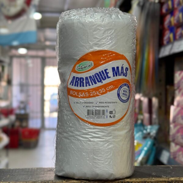ROLLO DE BOLSAS DE ARRANQUE RENDIDORA 25X35