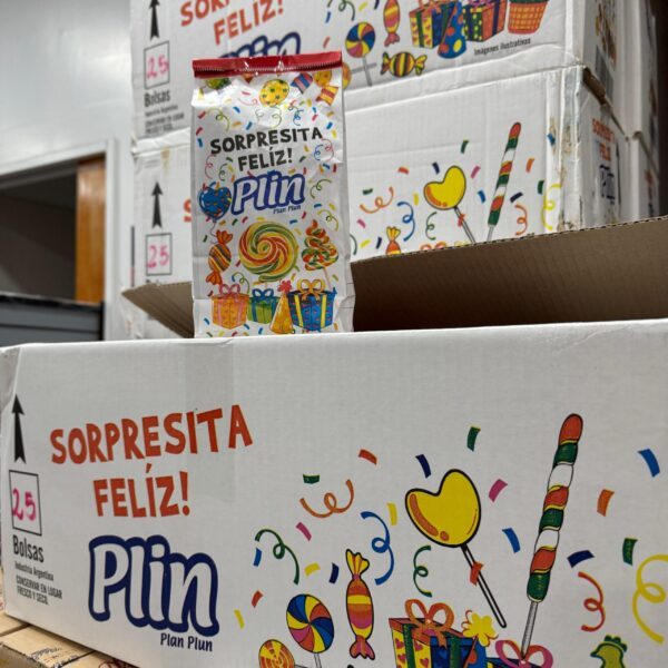 BOLSITA DE CUMPLEAÑOS SORPRESA PLIN X 25 U