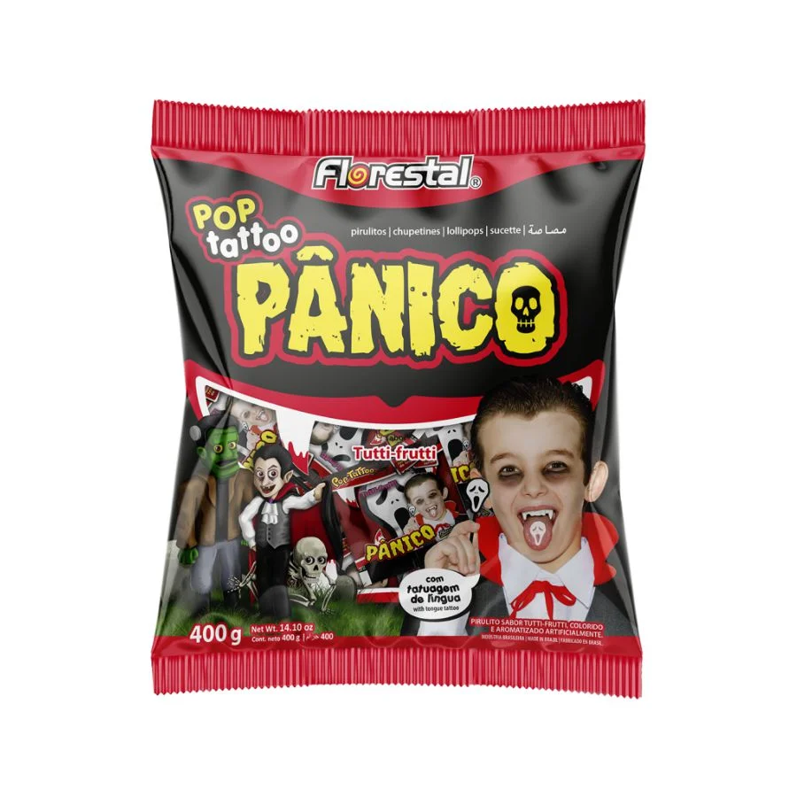 CHUPETÍN POP TATOO PANIC X50U