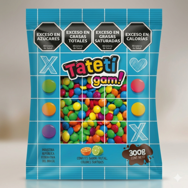 CONFITE FRUTAL LENTEJA TATETI X 300 GR