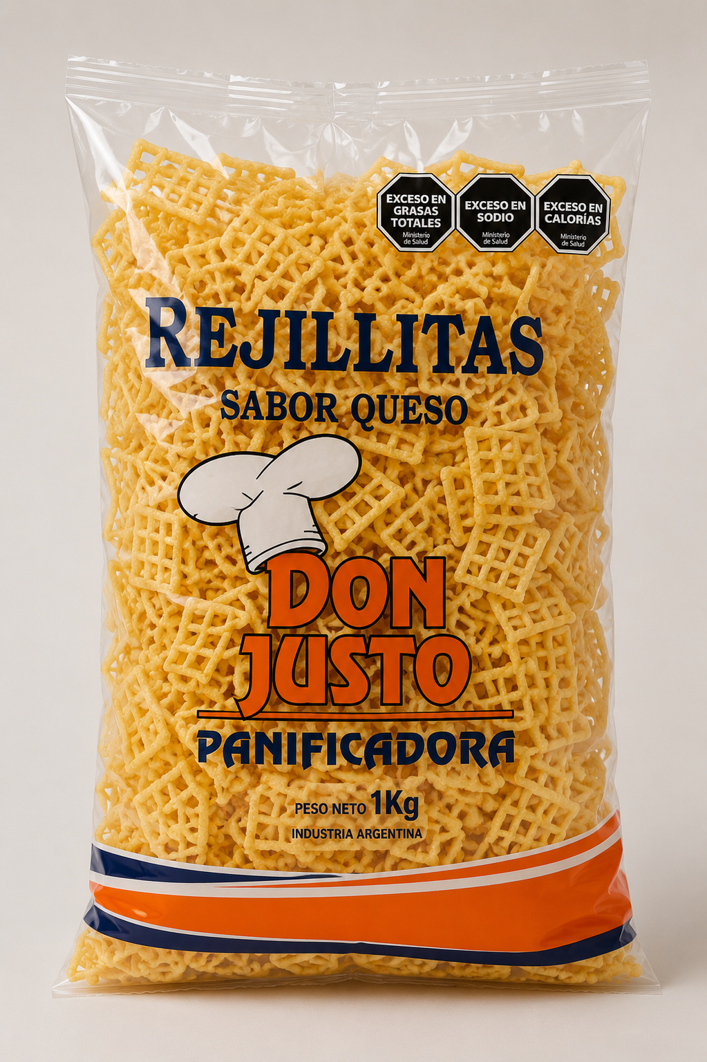 rejillitas sabor queso por 1 kg don justo