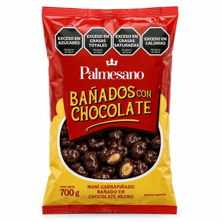 MANÍ GARRAPIÑADO BAÑADO EN CHOCOLATE NEGRO