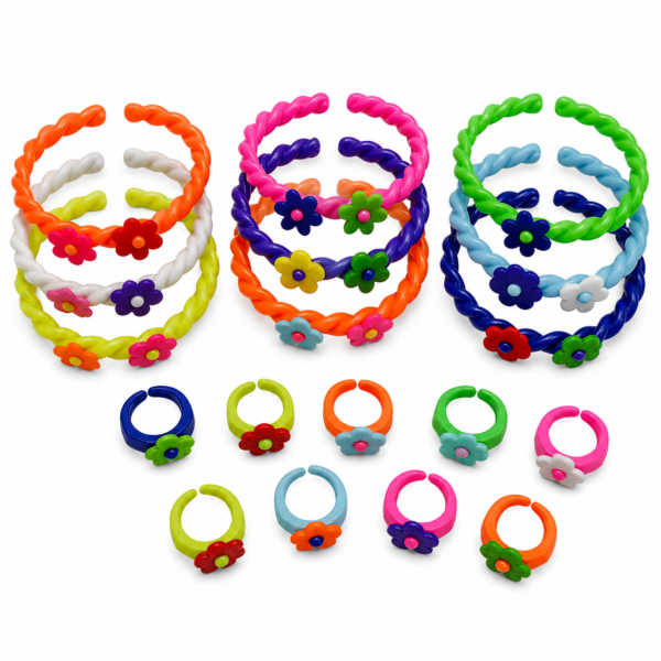 PULSERA Y ANILLO TRENZADO X 18 U