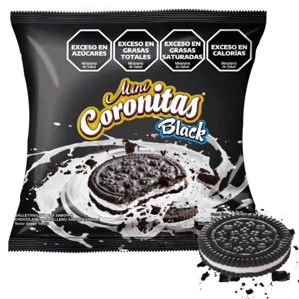 MINI CORONITA BLACK RELLENA DE CREMA X 140 GR