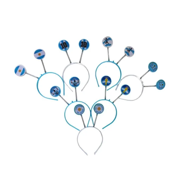 Vinchas argentina stickers surtidos x 6