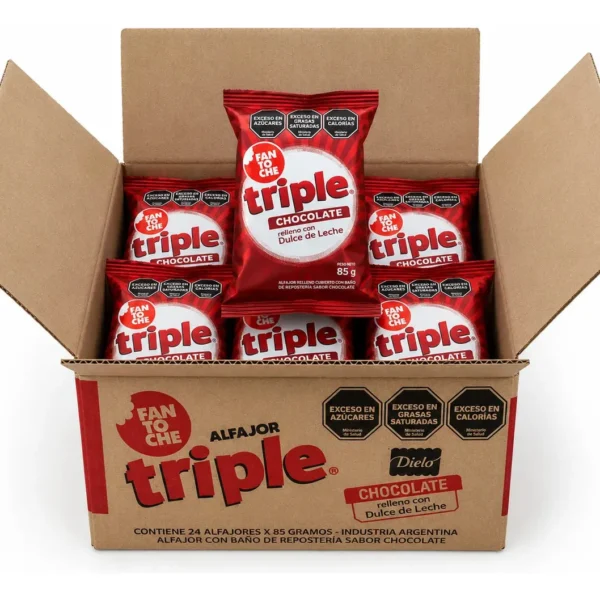 ALFAJOR FANTOCHE TRIPLE DAY X 85 GR X 12 U