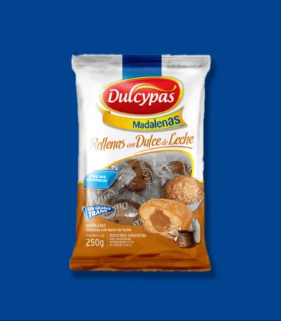 MADALENAS VAINILLA CON DULCE DE LECHE X 200 GR