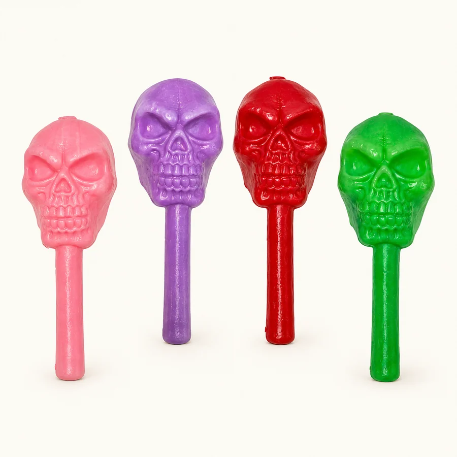 MARACA CALVERA CON LUZ LED X 4